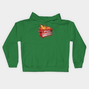 Happy Dumpster Christmas Kids Hoodie